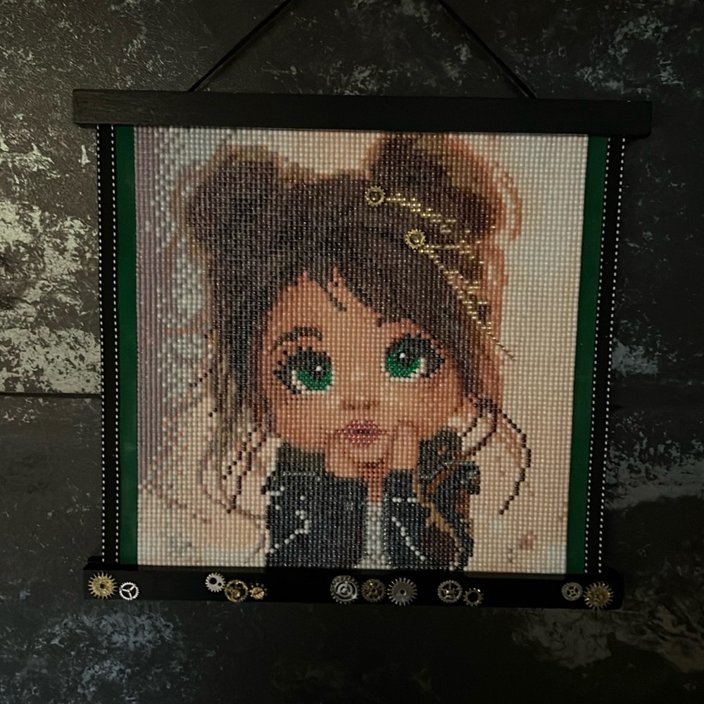 Custom Framed Art-Diamond Painting-Cutie Patootie